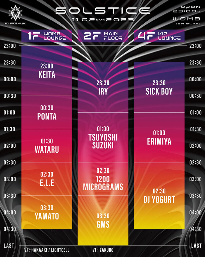 TIME TABLE GMS SOLSTICE11/2
